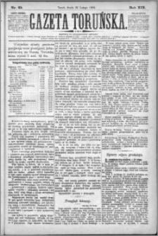 Gazeta Toruńska 1885, R. 19 nr 45