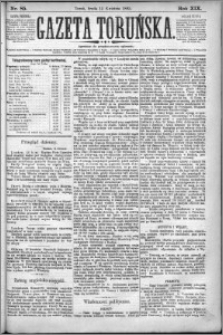 Gazeta Toruńska 1885, R. 19 nr 85