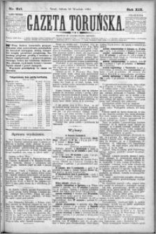 Gazeta Toruńska 1885, R. 19 nr 221