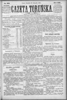 Gazeta Toruńska 1885, R. 19 nr 276