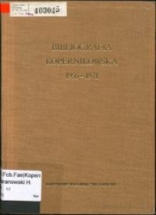 Bibliografia kopernikowska. 2, 1956-1971