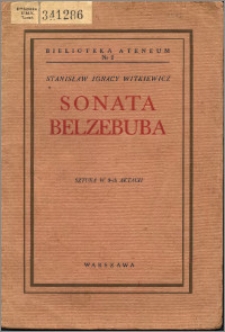Sonata Belzebuba czyli Prawdziwe zdarzenie w Mordowarze : sztuka w 3-ch aktach