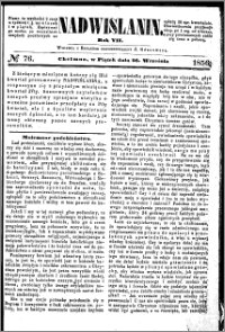 Nadwiślanin, 1856.09.26 R. 7 nr 76