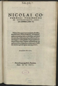 De revolutionibus orbium coelestium, libri VI