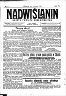 Nadwiślanin. Gazeta Ziemi Chełmińskiej, 1925.01.10 R. 7 nr 3