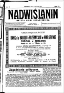Nadwiślanin. Gazeta Ziemi Chełmińskiej, 1925.01.31 R. 7 nr 9
