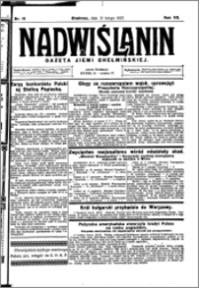 Nadwiślanin. Gazeta Ziemi Chełmińskiej, 1925.02.21 R. 7 nr 15