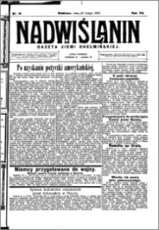 Nadwiślanin. Gazeta Ziemi Chełmińskiej, 1925.02.25 R. 7 nr 16
