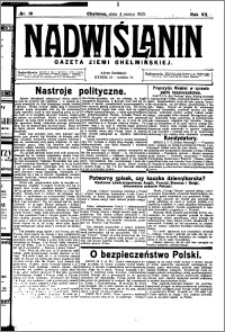 Nadwiślanin. Gazeta Ziemi Chełmińskiej, 1925.03.04 R. 7 nr 18