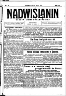 Nadwiślanin. Gazeta Ziemi Chełmińskiej, 1925.03.18 R. 7 nr 22