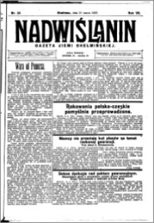 Nadwiślanin. Gazeta Ziemi Chełmińskiej, 1925.03.21 R. 7 nr 23