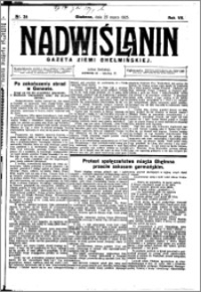 Nadwiślanin. Gazeta Ziemi Chełmińskiej, 1925.03.25 R. 7 nr 24