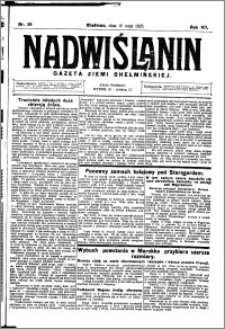 Nadwiślanin. Gazeta Ziemi Chełmińskiej, 1925.05.16 R. 7 nr 39