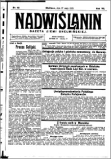 Nadwiślanin. Gazeta Ziemi Chełmińskiej, 1925.05.27 R. 7 nr 42