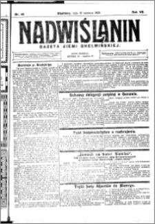 Nadwiślanin. Gazeta Ziemi Chełmińskiej, 1925.06.10 R. 7 nr 46