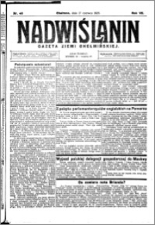 Nadwiślanin. Gazeta Ziemi Chełmińskiej, 1925.06.17 R. 7 nr 48