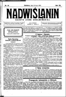 Nadwiślanin. Gazeta Ziemi Chełmińskiej, 1925.07.18 R. 7 nr 56