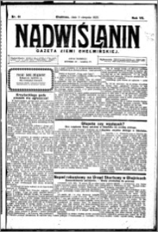Nadwiślanin. Gazeta Ziemi Chełmińskiej, 1925.08.05 R. 7 nr 61