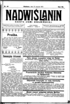 Nadwiślanin. Gazeta Ziemi Chełmińskiej, 1925.08.29 R. 7 nr 68