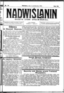 Nadwiślanin. Gazeta Ziemi Chełmińskiej, 1925.10.03 R. 7 nr 78