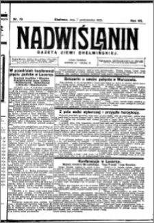 Nadwiślanin. Gazeta Ziemi Chełmińskiej, 1925.10.07 R. 7 nr 79