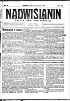 Nadwiślanin. Gazeta Ziemi Chełmińskiej, 1925.10.24 R. 7 nr 84