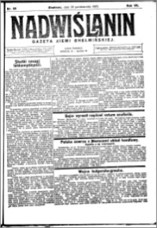 Nadwiślanin. Gazeta Ziemi Chełmińskiej, 1925.10.28 R. 7 nr 85