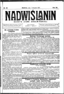 Nadwiślanin. Gazeta Ziemi Chełmińskiej, 1925.11.07 R. 7 nr 88