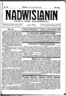 Nadwiślanin. Gazeta Ziemi Chełmińskiej, 1925.11.14 R. 7 nr 90