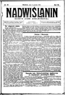 Nadwiślanin. Gazeta Ziemi Chełmińskiej, 1925.12.12 R. 7 nr 98