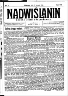 Nadwiślanin. Gazeta Ziemi Chełmińskiej, 1926.01.23 R. 8 nr 7