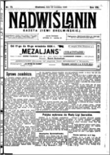 Nadwiślanin. Gazeta Ziemi Chełmińskiej, 1926.09.18 R. 8 nr 75