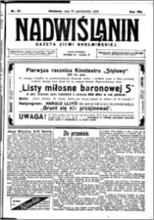 Nadwiślanin. Gazeta Ziemi Chełmińskiej, 1926.10.30 R. 8 nr 87