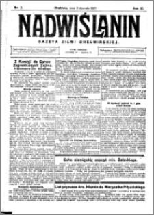Nadwiślanin. Gazeta Ziemi Chełmińskiej, 1927.01.08 R. 9 nr 2