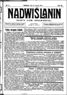 Nadwiślanin. Gazeta Ziemi Chełmińskiej, 1927.01.22 R. 9 nr 6