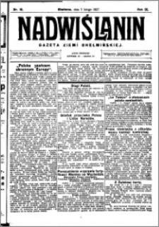 Nadwiślanin. Gazeta Ziemi Chełmińskiej, 1927.02.05 R. 9 nr 10
