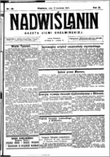 Nadwiślanin. Gazeta Ziemi Chełmińskiej, 1927.04.13 R. 9 nr 29