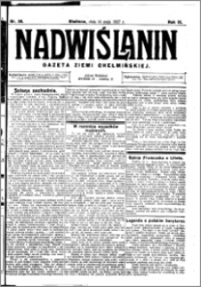 Nadwiślanin. Gazeta Ziemi Chełmińskiej, 1927.05.14 R. 9 nr 38