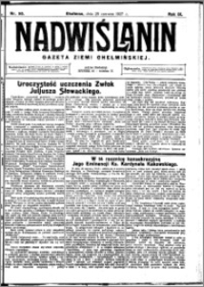 Nadwiślanin. Gazeta Ziemi Chełmińskiej, 1927.06.25 R. 9 nr 50
