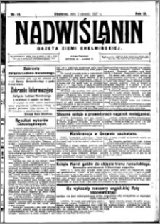 Nadwiślanin. Gazeta Ziemi Chełmińskiej, 1927.08.03 R. 9 nr 61