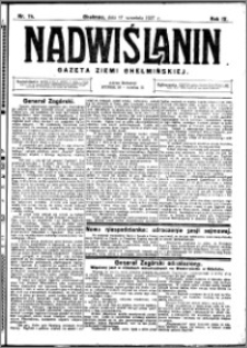 Nadwiślanin. Gazeta Ziemi Chełmińskiej, 1927.09.17 R. 9 nr 74