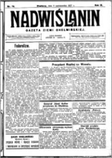 Nadwiślanin. Gazeta Ziemi Chełmińskiej, 1927.10.05 R. 9 nr 79