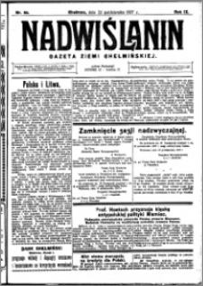 Nadwiślanin. Gazeta Ziemi Chełmińskiej, 1927.10.22 R. 9 nr 84