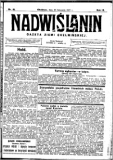 Nadwiślanin. Gazeta Ziemi Chełmińskiej, 1927.11.16 R. 9 nr 91
