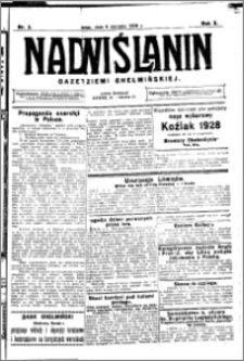 Nadwiślanin. Gazeta Ziemi Chełmińskiej, 1928.01.06 R. 10 nr 2