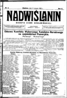 Nadwiślanin. Gazeta Ziemi Chełmińskiej, 1928.01.21 R. 10 nr 6