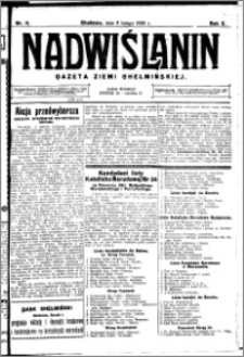 Nadwiślanin. Gazeta Ziemi Chełmińskiej, 1928.02.08 R. 10 nr 11