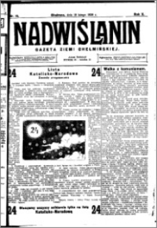 Nadwiślanin. Gazeta Ziemi Chełmińskiej, 1928.02.18 R. 10 nr 14