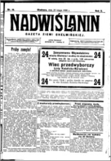 Nadwiślanin. Gazeta Ziemi Chełmińskiej, 1928.02.25 R. 10 nr 16