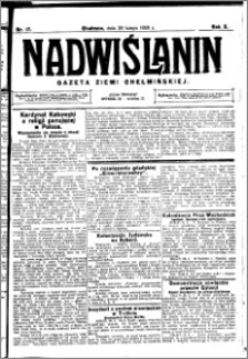 Nadwiślanin. Gazeta Ziemi Chełmińskiej, 1928.02.29 R. 10 nr 17